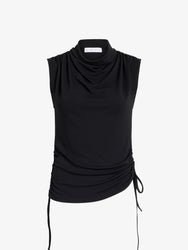 Proenza Schouler Still Life image of Elna Top in Crepe Jersey in Black