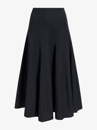 Proenza Schouler Still Life image of Heidi Skirt in Tech Cotton in Black