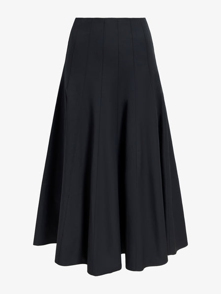 Proenza Schouler White Label Heidi Skirt in Tech Cotton - Black