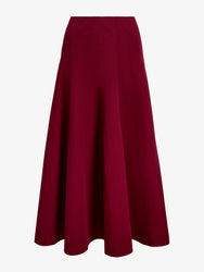 Proenza Schouler Still Life image of Heidi Skirt in Tech Cotton in Claret