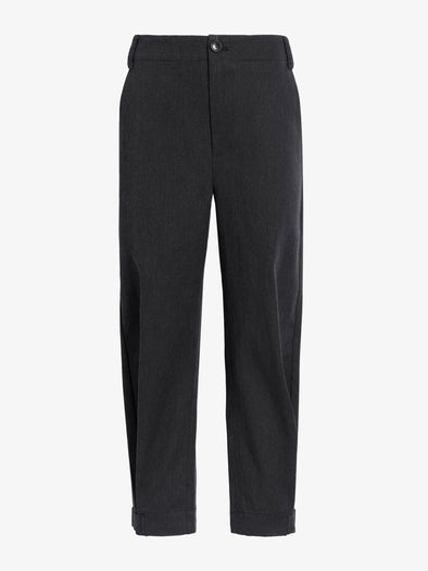 Proenza Schouler Still Life image of Kay Pant in Wool Garbardine in Coal Melange