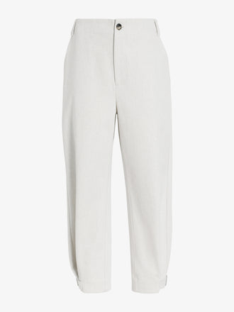 Proenza Schouler Still Life image of Kay Pant in Wool Garbardine in Bone Melange