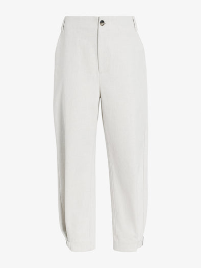 Proenza Schouler Still Life image of Kay Pant in Wool Garbardine in Bone Melange