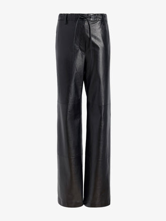 Proenza Schouler Still Life image of Magnus Pant in Lightweight Leather in Black