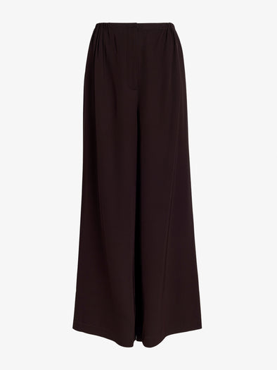 Proenza Schouler Still Life image of Meadow Pant in Merino Wool Twill in Chocolate