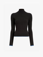 Proenza Schouler flat image of Daniella Sweater in Souffle Knit in chicory