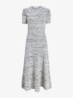 Proenza Schouler Still Life image of Mel Dress in Marled Cotton in Bone, black melange