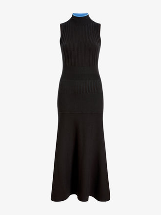 Proenza Schouler Still Life image of Ezme Dress in Souffle Knit in Chicory