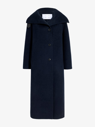 Proenza Schouler Still Life image of Corey Coat in Splittable Wool in Ink