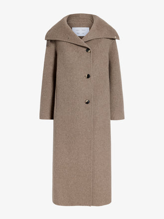 Proenza Schouler Still Life image of Corey Coat in Splittable Wool in Walnut Melange