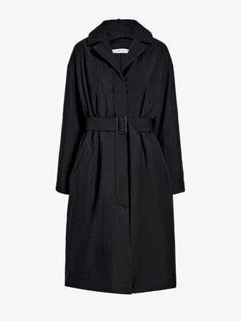 Proenza Schouler Still Life image of Saphira Coat in Paracute Cotton in Black