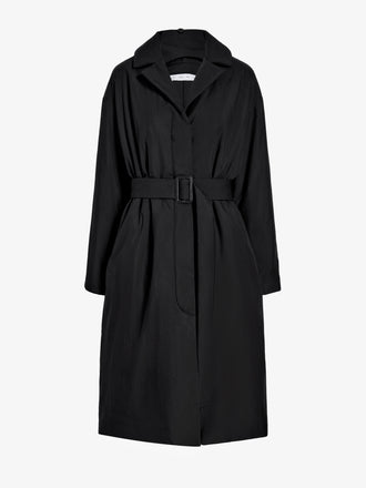 Proenza Schouler Still Life image of Saphira Coat in Paracute Cotton in Black