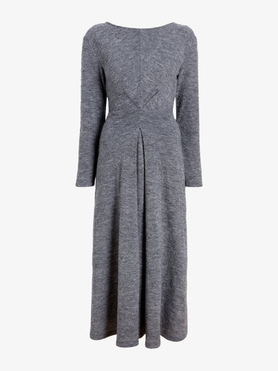 Proenza Schouler Still Life image of Sai Dress in Wool Jersey in Grey Melange