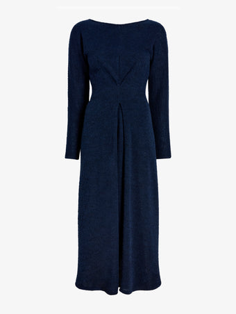 Proenza Schouler Still Life image of Sai Dress in Wool Jersey in Ink Melange