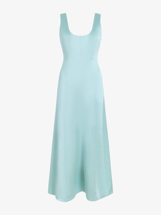 Proenza Schouler Still Life image of Isabelle Dress in Crinkled Crepe in Sea Glass