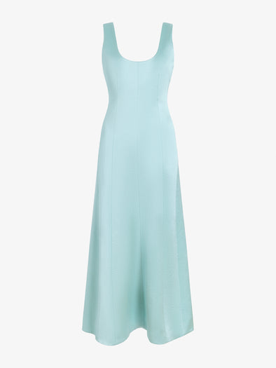 Proenza Schouler Still Life image of Isabelle Dress in Crinkled Crepe in Sea Glass