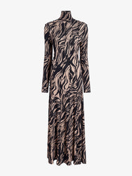 Proenza Schouler Still Life image of Mabel Dress in Marble Jersey in Fawn Multi