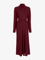 Proenza Schouler Still Life image of Soren Dress in Rib Crepe in Wine