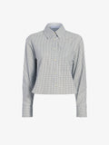 Proenza Schouler Still Life image of Olive Shirt in Check Shirting in Grey Multi