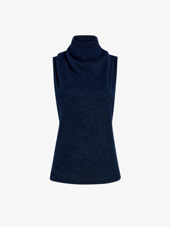 Proenza Schouler Still Life image of Cynthia Top in Wool Jersey in Ink Melange
