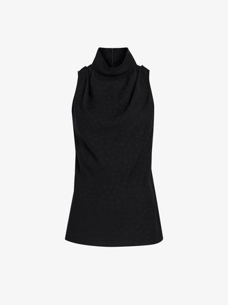 Proenza Schouler Still Life image of Taryn Top in Jacquard Flou in Black