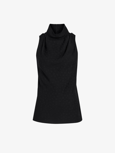 Proenza Schouler Still Life image of Taryn Top in Jacquard Flou in Black