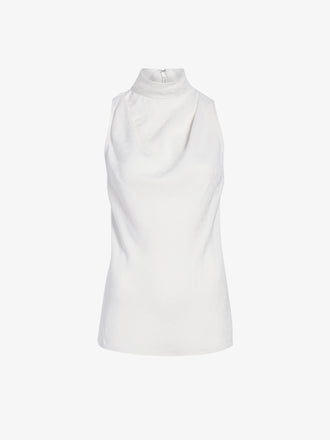 Proenza Schouler Still Life image of Taryn Top in Jacquard Flou in Off White