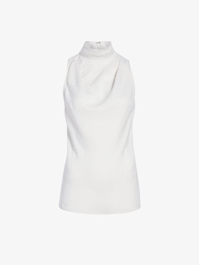 Proenza Schouler Still Life image of Taryn Top in Jacquard Flou in Off White