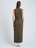 Proenza Schouler Back full length image of model wearing Zola Knit Dress in Wool in Branch