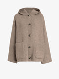 Proenza Schouler Still Life image of Nelly Jacket in Melange Merino in Walnut Melange