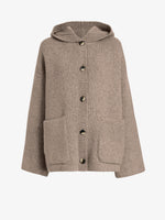 Proenza Schouler Still Life image of Nelly Jacket in Melange Merino in Walnut Melange