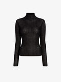 Proenza Schouler Still Life image of Zella Top in Check Merino in Black