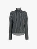 Proenza Schouler Still Life image of Elysia Sweater in Ladder Stripe Knits in BlackWhite