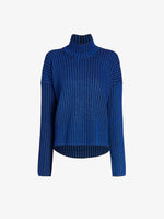 Proenza Schouler Still Life image of Elysia Sweater in Ladder Stripe Knits in BlueBlack