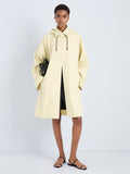 Proenza Schouler Front full length image of model wearing Camryn Trench in Outerwear Cotton in Straw