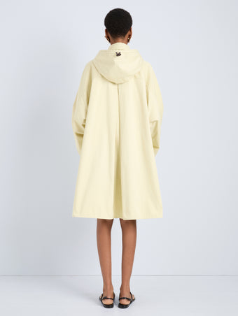 Proenza Schouler Back full length image of model wearing Camryn Trench in Outerwear Cotton in Straw