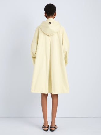 Proenza Schouler Back full length image of model wearing Camryn Trench in Outerwear Cotton in Straw