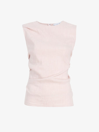 Proenza Schouler Still Life image of Anoushka Top in Linen Slub in Orchid