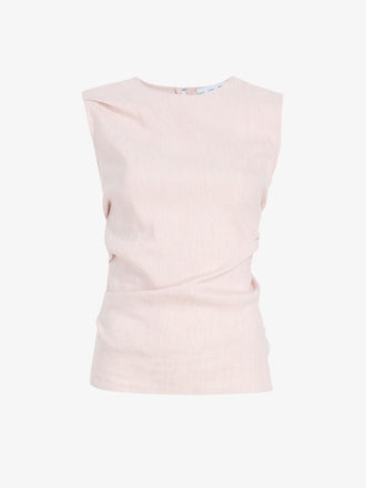 Proenza Schouler Still Life image of Anoushka Top in Linen Slub in Orchid