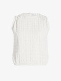 Proenza Schouler Still Life image of Bradley Crewneck in Textured Cotton in Off White
