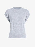 Proenza Schouler Still Life image of the Reeva Tee in Marled Jersey in Grey Melange