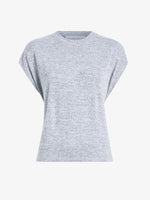 Proenza Schouler Still Life image of the Reeva Tee in Marled Jersey in Grey Melange