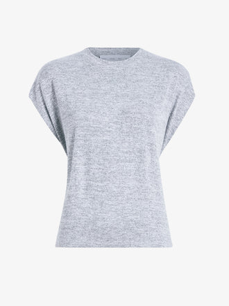 Proenza Schouler Still Life image of the Reeva Tee in Marled Jersey in Grey Melange