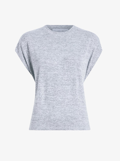 Proenza Schouler Still Life image of the Reeva Tee in Marled Jersey in Grey Melange