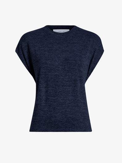 Proenza Schouler Still Life Image of Reeva Tee in Marled Jersey in Navy 