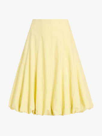 Proenza Schouler Still Life image of Kyra Skirt in Rumpled Cotton in Straw