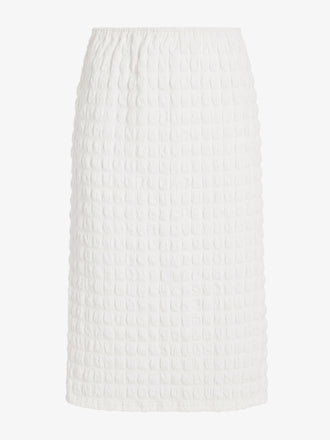 Proenza Schouler Still Life image of Lori Skirt in Textured Cotton in Off White