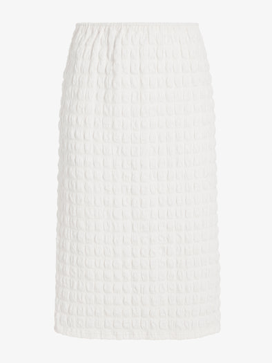 Proenza Schouler Still Life image of Lori Skirt in Textured Cotton in Off White