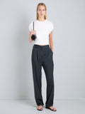 Proenza Schouler Front full length image of model wearing Taya Pant in Outerwear Cotton in Vulcan