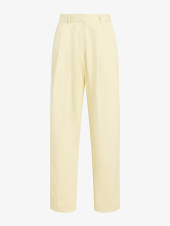Proenza Schouler Still Life image of Taya Pant in Outerwear Cotton in Straw